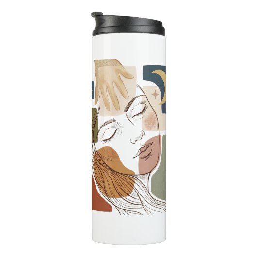 ICH BIN GESCHAFFEN - Nach Design Thermosbecher (Nach rechts gedreht)