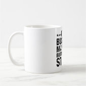 Ich bin Geschäftsführer, aber ich kann keine Dummh Kaffeetasse (Links)