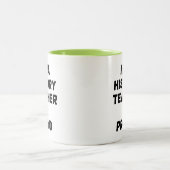 ICH BIN GESCHICHTE LEHRER & STOLZ-TASSE MIT 2 TONK ZWEIFARBIGE TASSE (Mittel)