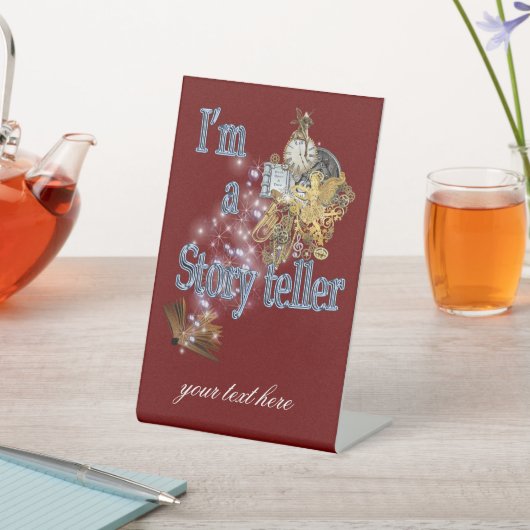 Ich bin Geschichtenerzähler Sockelschild (In SItu)