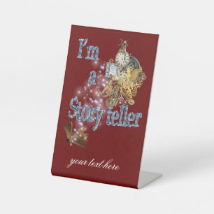 Ich bin Geschichtenerzähler Sockelschild