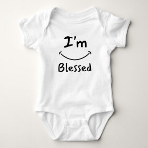 Ich bin gesegnet biblisches Lächeln Unisex Baby Strampler