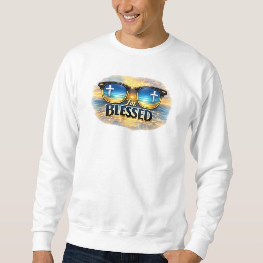 Ich bin gesegnet - Christlich Sweatshirt (Vorderseite)
