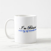 Ich bin gesegnet und mein Cup läuft vorbei Kaffeetasse (Links)