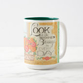 Ich bin gesegnet! - Verborgene Segnung Kaffee-Tass Zweifarbige Tasse (VorderseiteRechts)