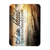 "Ich bin gesegnet zu existieren" Motivation Affirm Magnet (Vertikal)