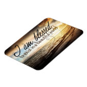 "Ich bin gesegnet zu existieren" Motivation Affirm Magnet (Linke Seite)