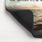 "Ich bin gesegnet zu existieren" Motivation Affirm Mousepad (Ecke)