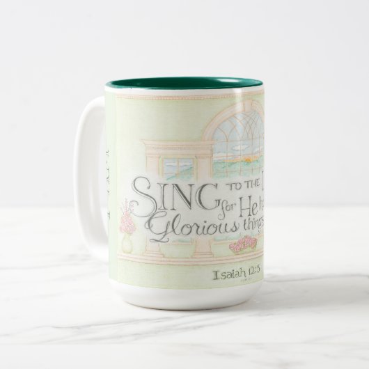 Ich bin gesegnet, zu Lord Coffee Tasse zu singen (Vorderseite Links)