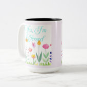 Ich bin gesegnet zweifarbige tasse (Vorderseite Links)