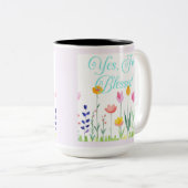 Ich bin gesegnet zweifarbige tasse (VorderseiteRechts)