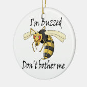 Ich bin gestört, störe mich nicht keramik ornament (Links)