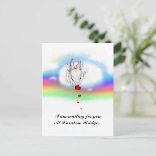 ICH BIN GEWARTET.. POSTKARTE (Stehend Vorderseite)