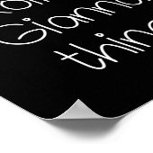 Ich bin Gianna Doing Funny Dings Women Name Birthd Poster (Ecke)