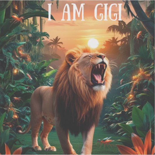 Ich bin Gigi-Großmutter-Freundin Aufkleber (Vorderseite)