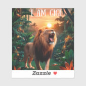 Ich bin Gigi-Großmutter-Freundin Aufkleber (Blatt)