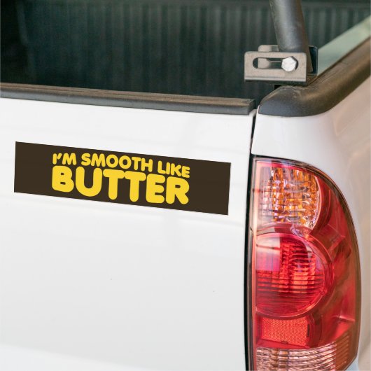 Ich bin glatt wie Butter Autoaufkleber (Auf Lkw)