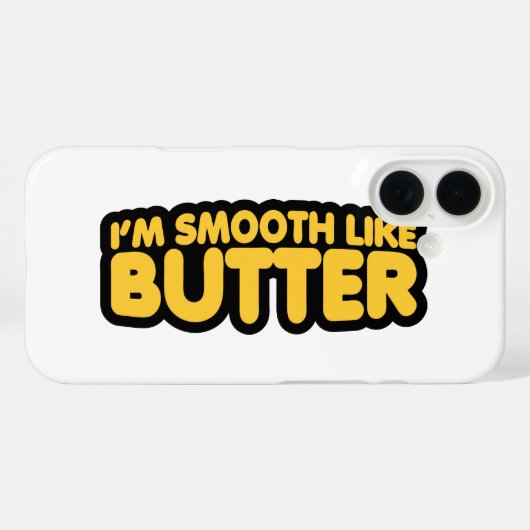 Ich bin glatt wie Butter Case-Mate iPhone Hülle (Rückseite (Horizontal))