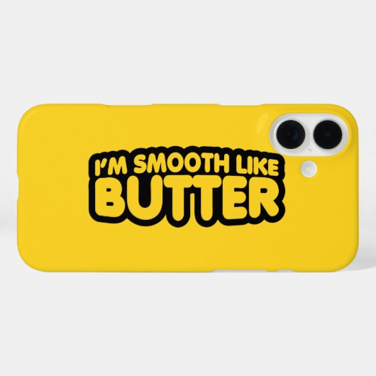 Ich bin glatt wie Butter Case-Mate iPhone Hülle (Rückseite (Horizontal))
