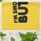 Ich bin glatt wie Butter Geschirrtuch (Gefaltet)