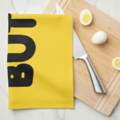 Ich bin glatt wie Butter Geschirrtuch (Viertel Falte)