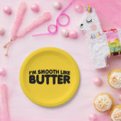 Ich bin glatt wie Butter Pappteller (Party)