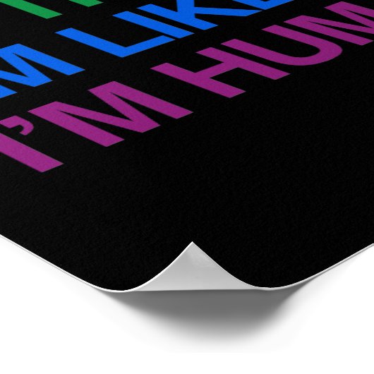 ICH BIN GLBT, ICH BIN MENSCH POSTER (Ecke)