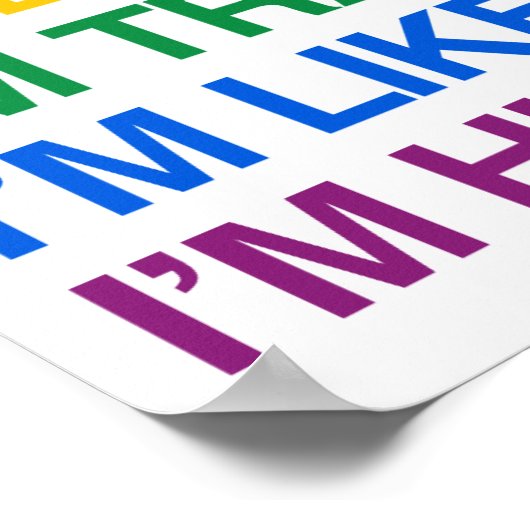 ICH BIN GLBT, ICH BIN MENSCH POSTER (Ecke)