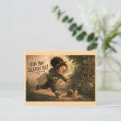 Ich bin gleich da postkarte (Stehend Vorderseite)