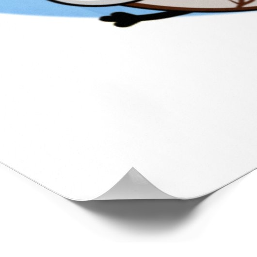 Ich bin Glovin It Funny Baseball Pun Poster (Ecke)