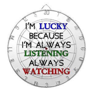 Ich bin glücklich dartscheibe