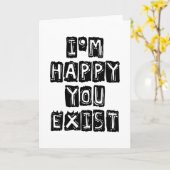 Ich bin glücklich, dass du existierst karte (Gelbe Blume)