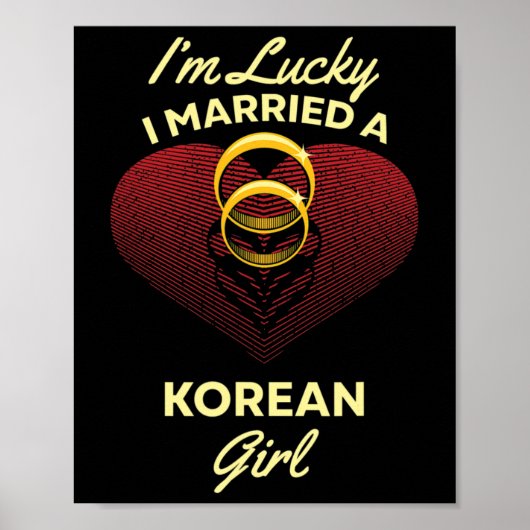 Ich bin glücklich, dass ich ein koreanisches Mädch Poster (Vorne)