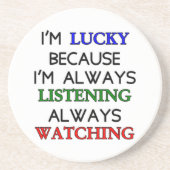 Ich bin glücklich getränkeuntersetzer (Vorne)