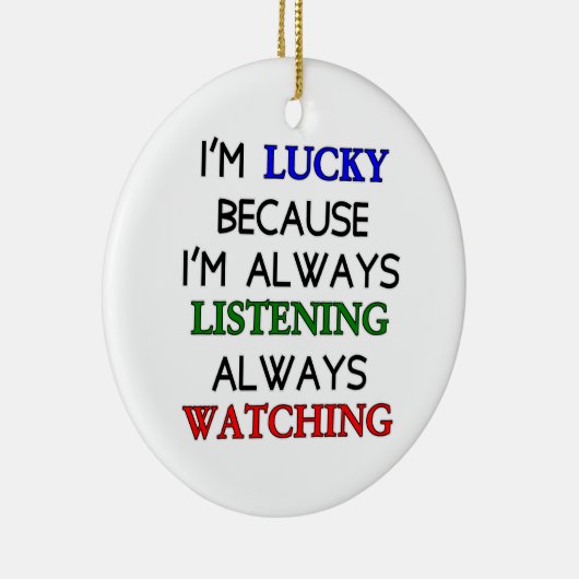 Ich bin glücklich keramikornament (Rechts)