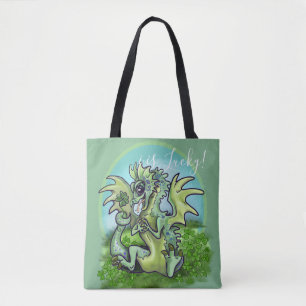 Ich bin glücklich! Lil' Dragon-Kleeblatt Tasche
