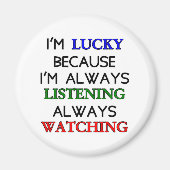 Ich bin glücklich magnet (Vorne)