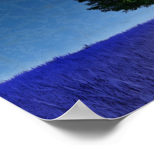 "Ich bin glücklich mit wem ich bin" Motivation Aff Poster (Ecke)