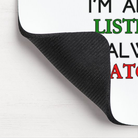 Ich bin glücklich mousepad (Ecke)