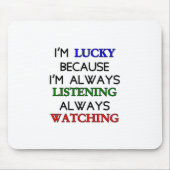 Ich bin glücklich mousepad (Vorne)