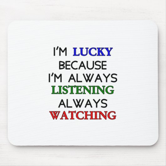 Ich bin glücklich mousepad (Vorne)