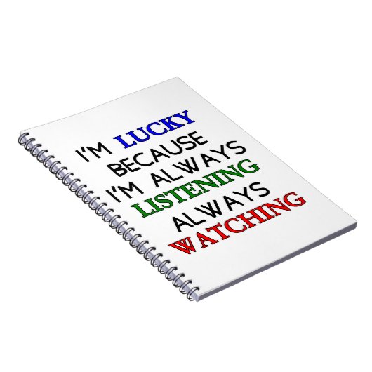 Ich bin glücklich notizblock (Rechte Seite)