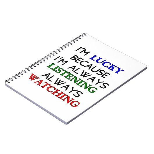 Ich bin glücklich notizblock (Linke Seite)