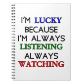 Ich bin glücklich notizblock (Vorderseite)