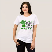 Ich bin glücklich und werde es | St. Patrick's Day Tri-Blend Shirt (Vorderseite voll)