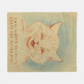 Ich bin glücklich, weil alle mich Liebe (Louis Wai Fleecedecke (Vorderseite (Horizontal))