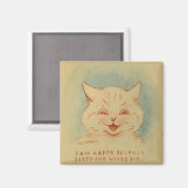 Ich bin glücklich, weil alle mich Lieben (Ingwerka Magnet (Vorderseite/Rückseite)