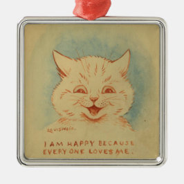 Ich bin glücklich, weil alle mich Lieben (Ingwerka Ornament Aus Metall