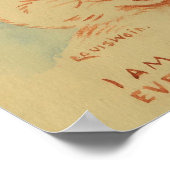 Ich bin glücklich, weil alle mich Lieben (Ingwerka Poster (Ecke)