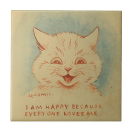 Ich bin glücklich, weil alle mich Lieben (Niedlich Fliese